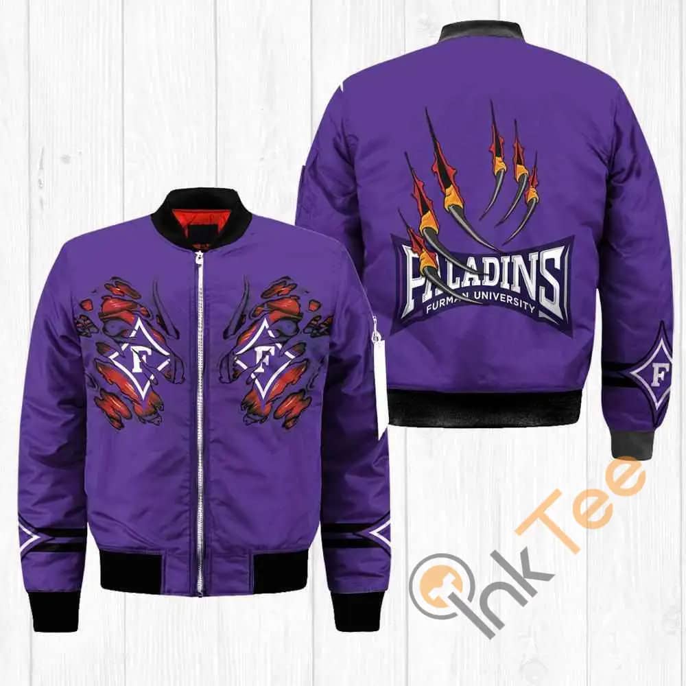 Furman Paladins NCAA Claws  Apparel Best Christmas Gift For Fans Bomber Jacket