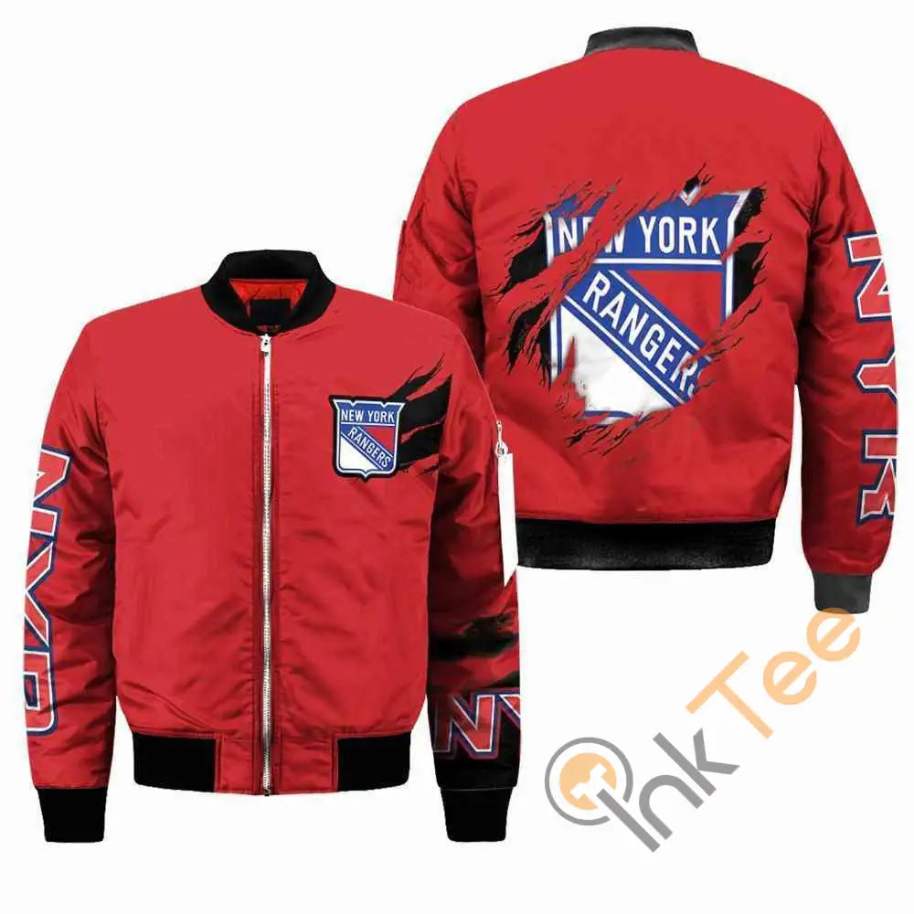 New York Rangers Nhl  Apparel Best Christmas Gift For Fans Bomber Jacket