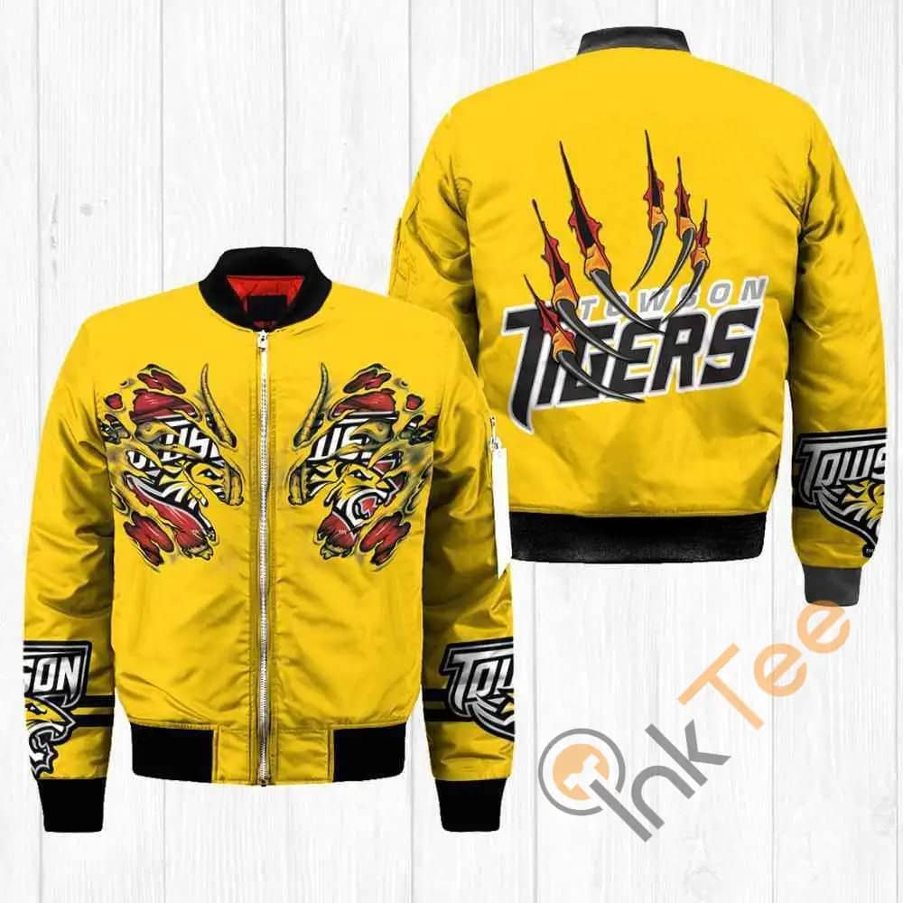 Towson Tigers NCAA Claws  Apparel Best Christmas Gift For Fans Bomber Jacket