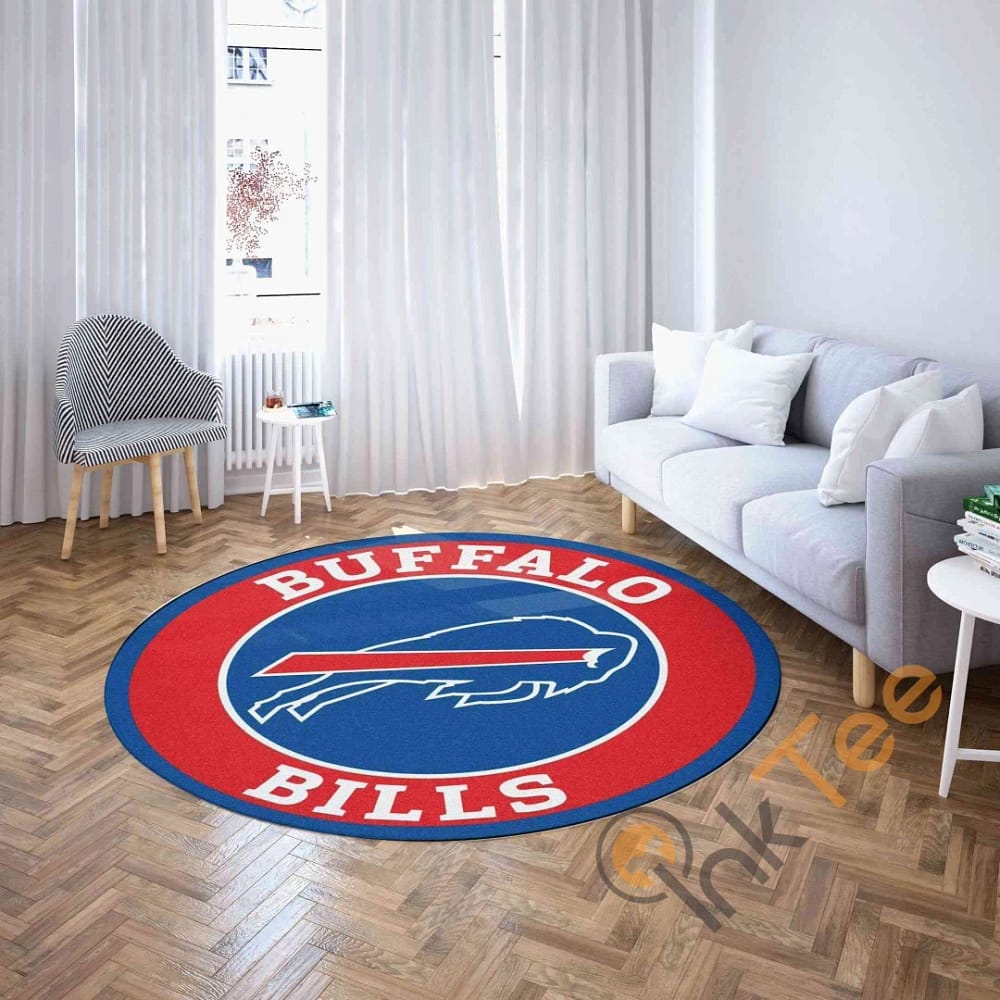 Buffalo Bills Round Carpet  Nfl Football Amazon Best Seller Sku 94 Rug