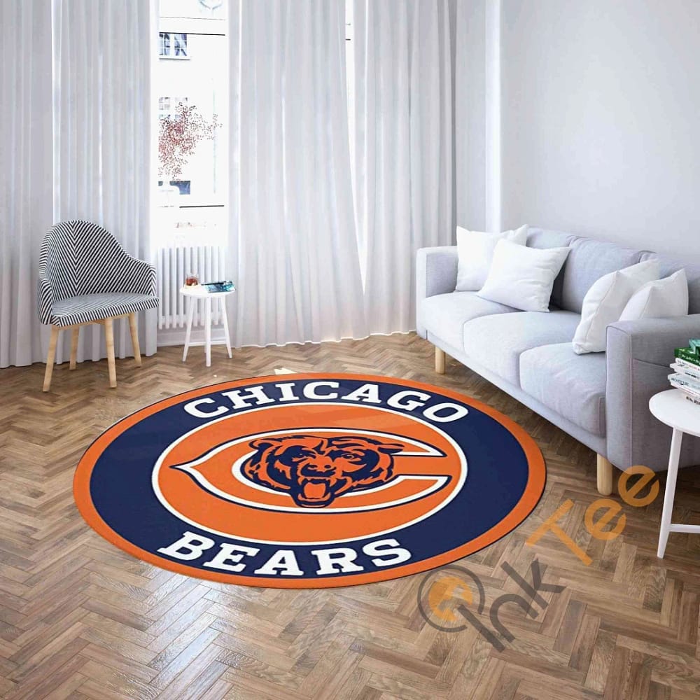 Chicago Bears Round Carpet Nfl Football Amazon Best Seller Sku 137 Rug