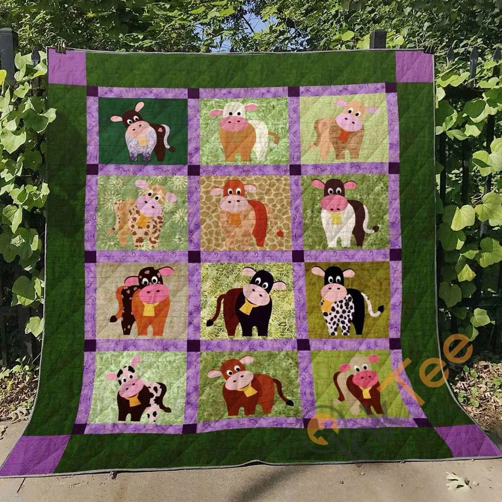 Happy Cow  Blanket TH0107 Quilt