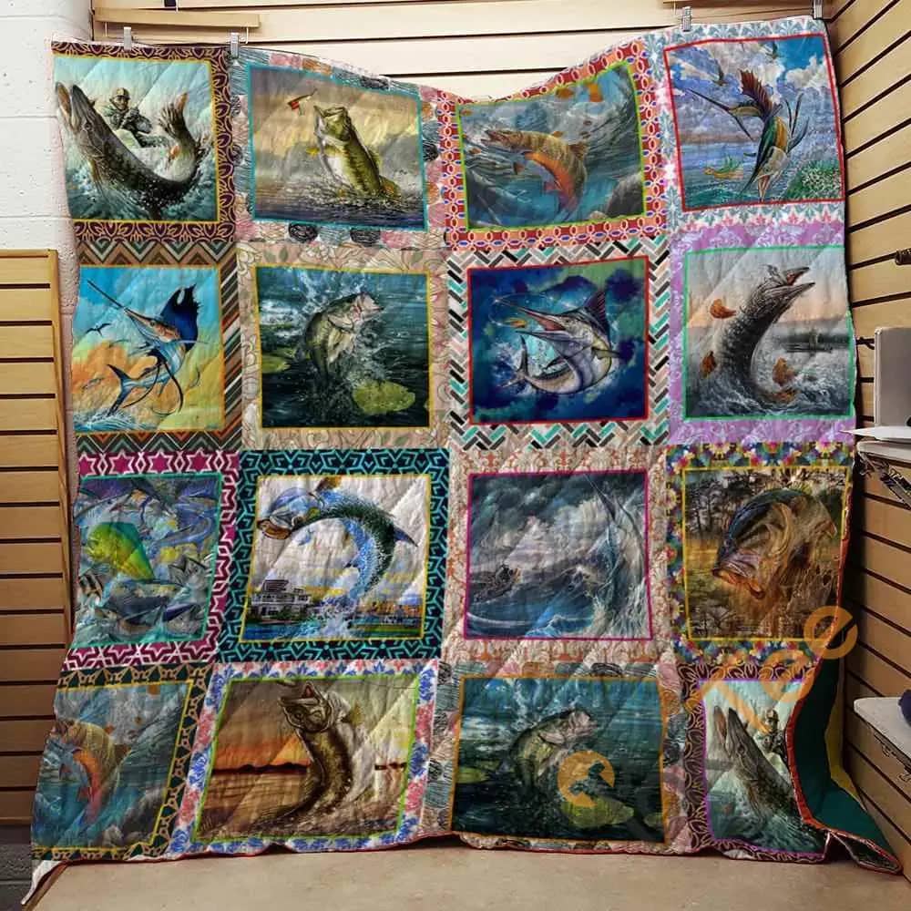 Life Of Fishing  Blanket TH1707 Quilt