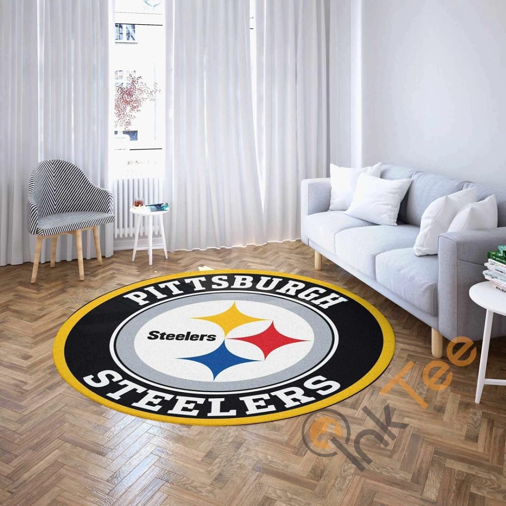 Pittsburgh Steelers Round Carpet Nfl Football Amazon Best Seller Sku 2778 Rug