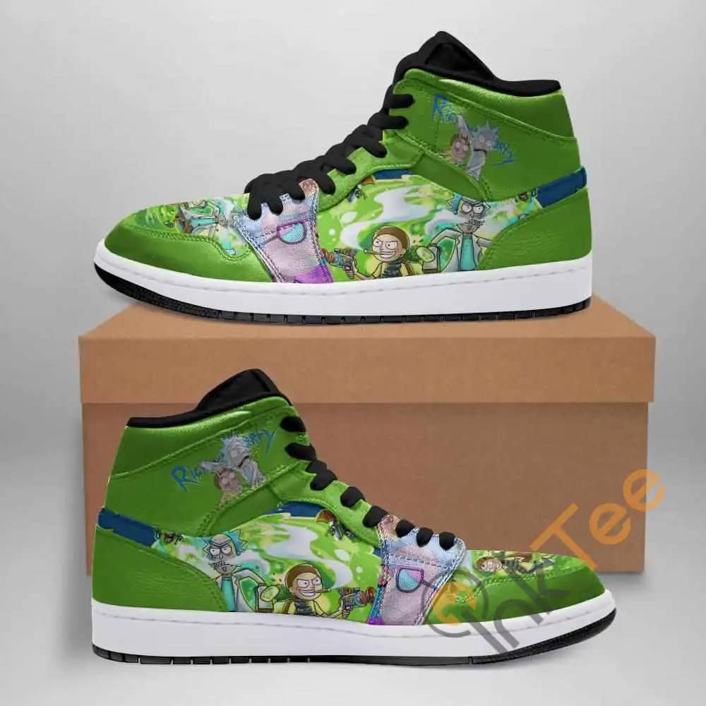Rick And Morty Ha02 Custom Air Jordan Shoes