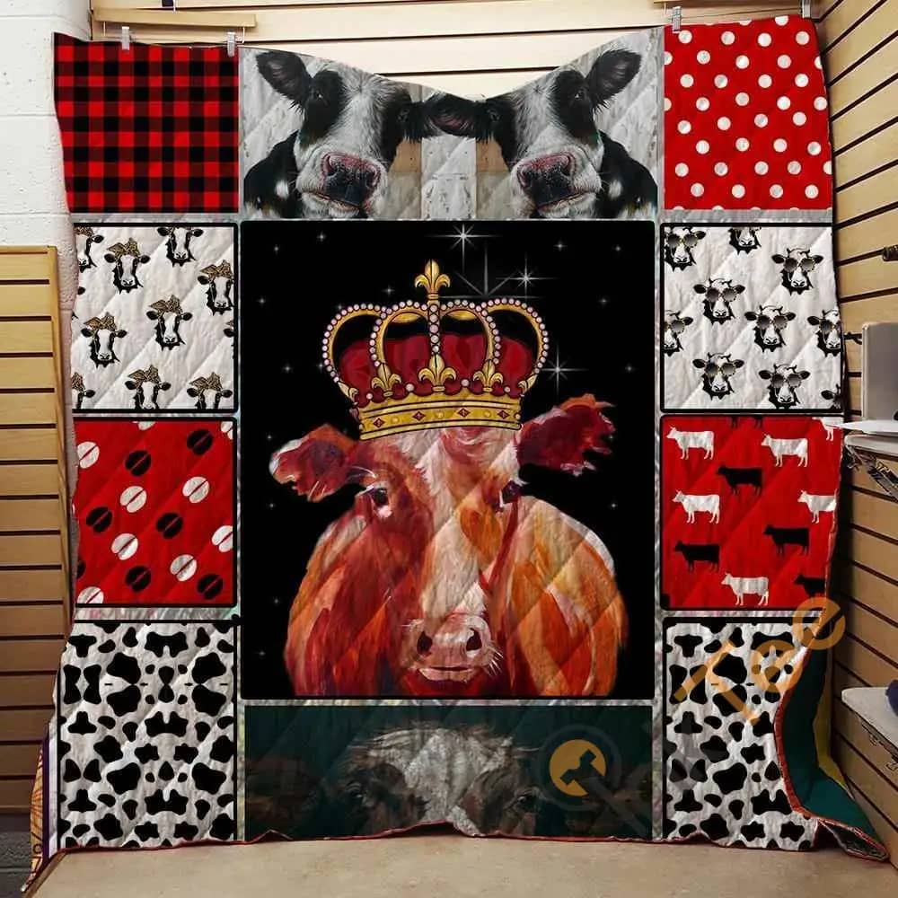 The Cow King Of Farmer  Blanket TH1707 Quilt