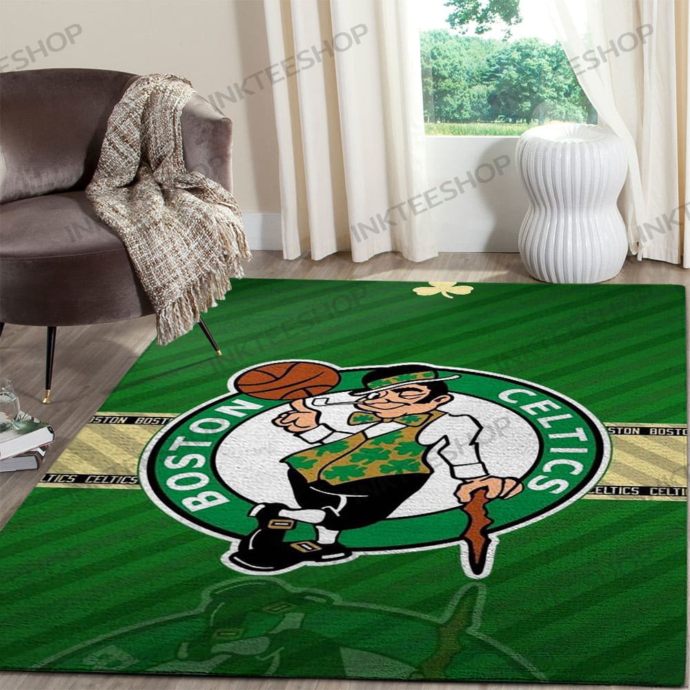 Inktee Store - Boston Celtics Carpet Area Rug Image