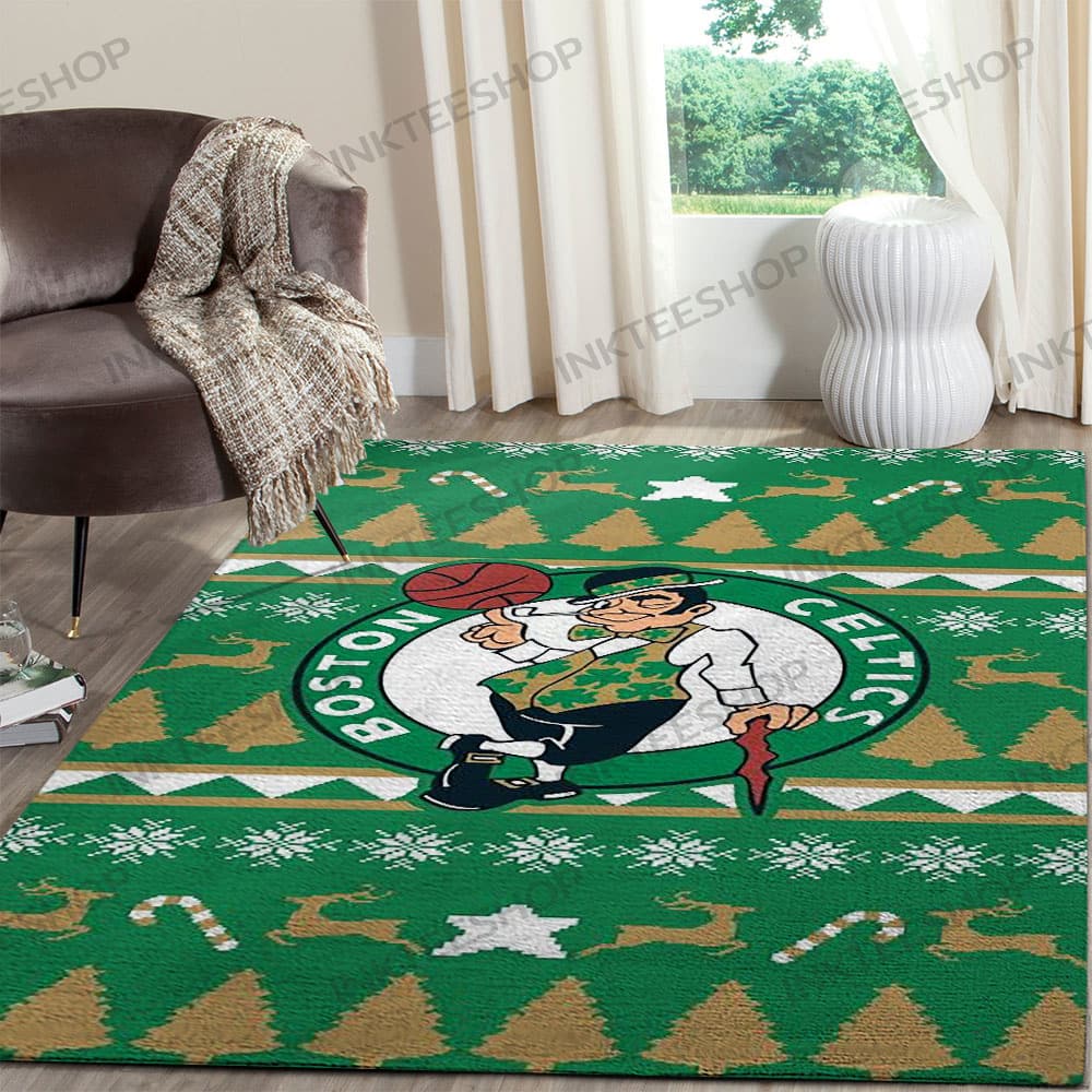 Inktee Store - Boston Celtics Home Decor Carpet Rug Image