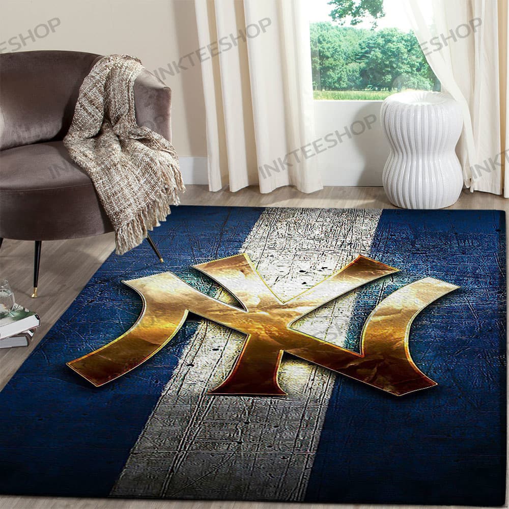Inktee Store - Carpet New York Yankees Wallpaper For Room Rug Image