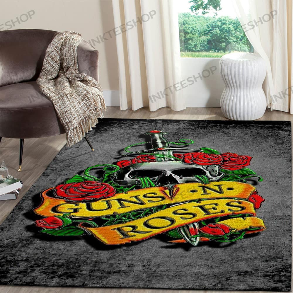 Inktee Store - Guns N Roses Living Room Bedroom Rug Image
