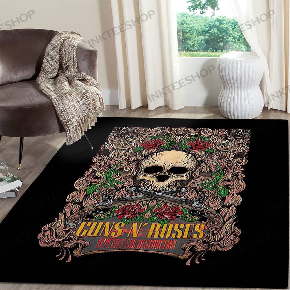 Inktee Store - Kitchen Guns N Roses Home Decor Rug Image