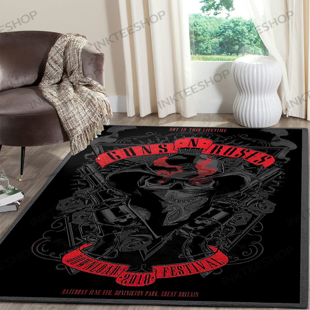 Inktee Store - Living Room Guns N Roses Carpet Rug Image
