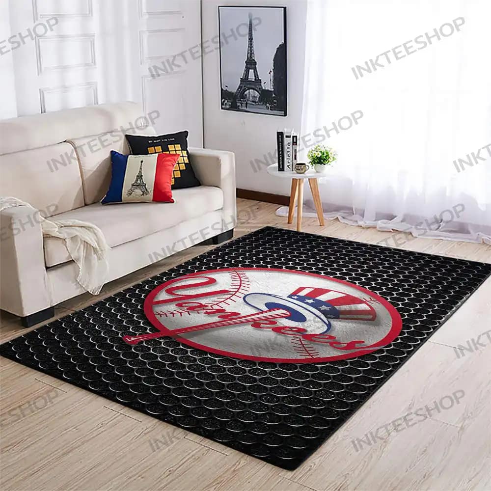 New York Yankees Bedroom Living Room Rug