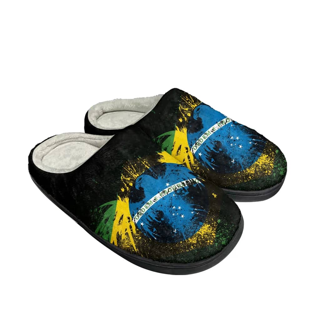 Brazilian Flag Fashion Custom Shoes Slippers