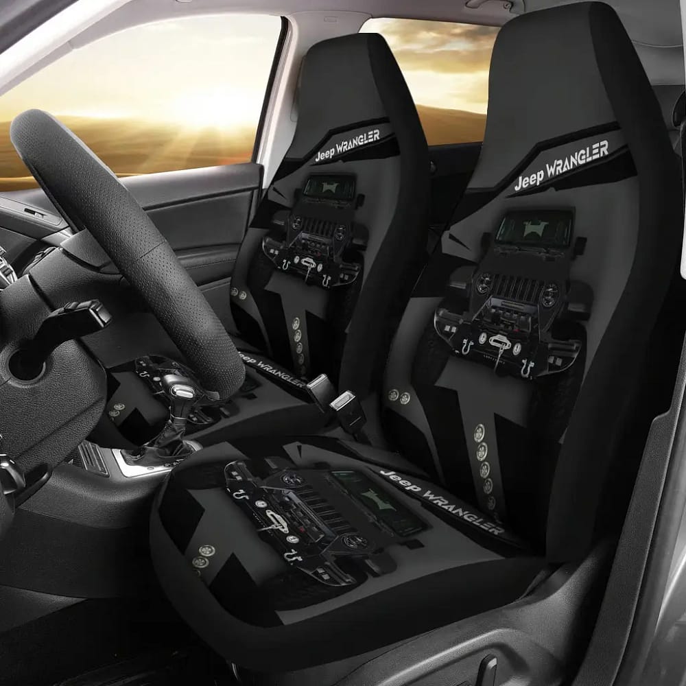 Jeep Black Premium Custom Car Seat Covers