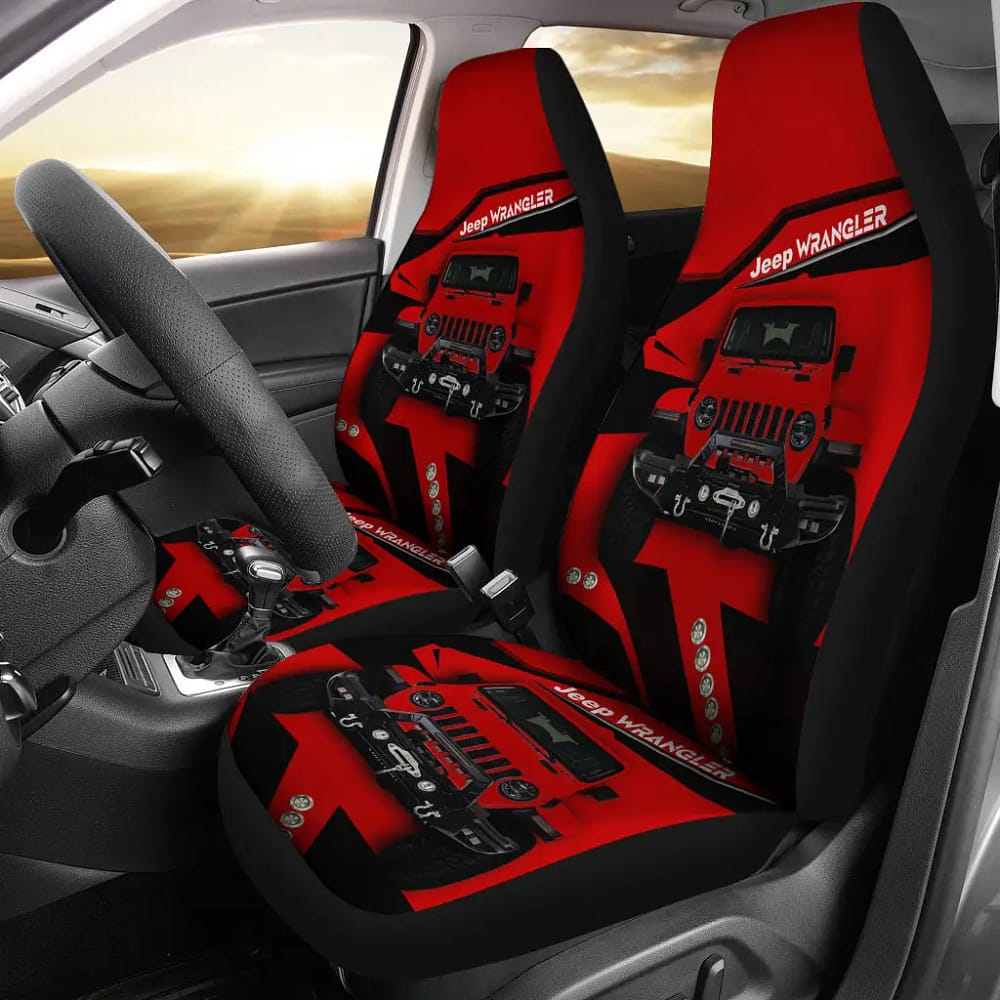 Jeep Red Premium Custom Car Seat Covers