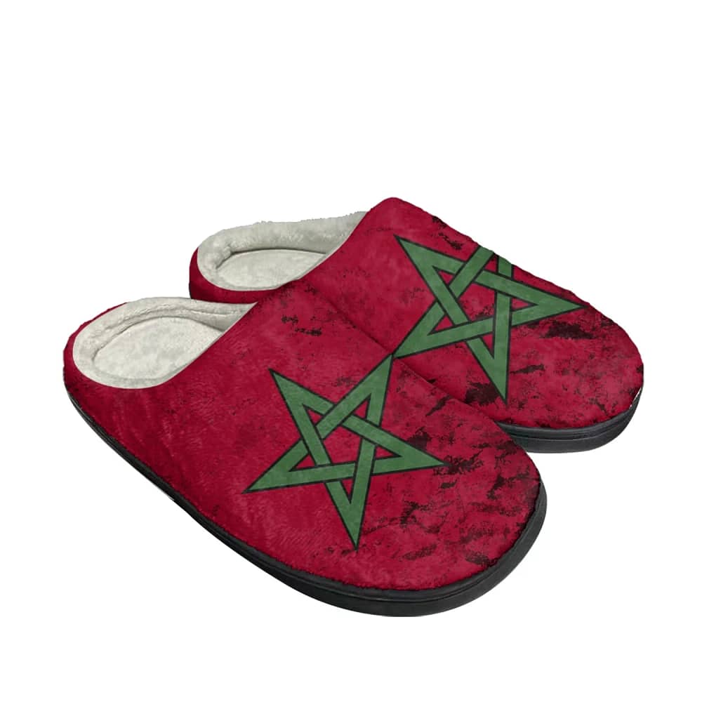 Moroccan Flag Custom Shoes Slippers