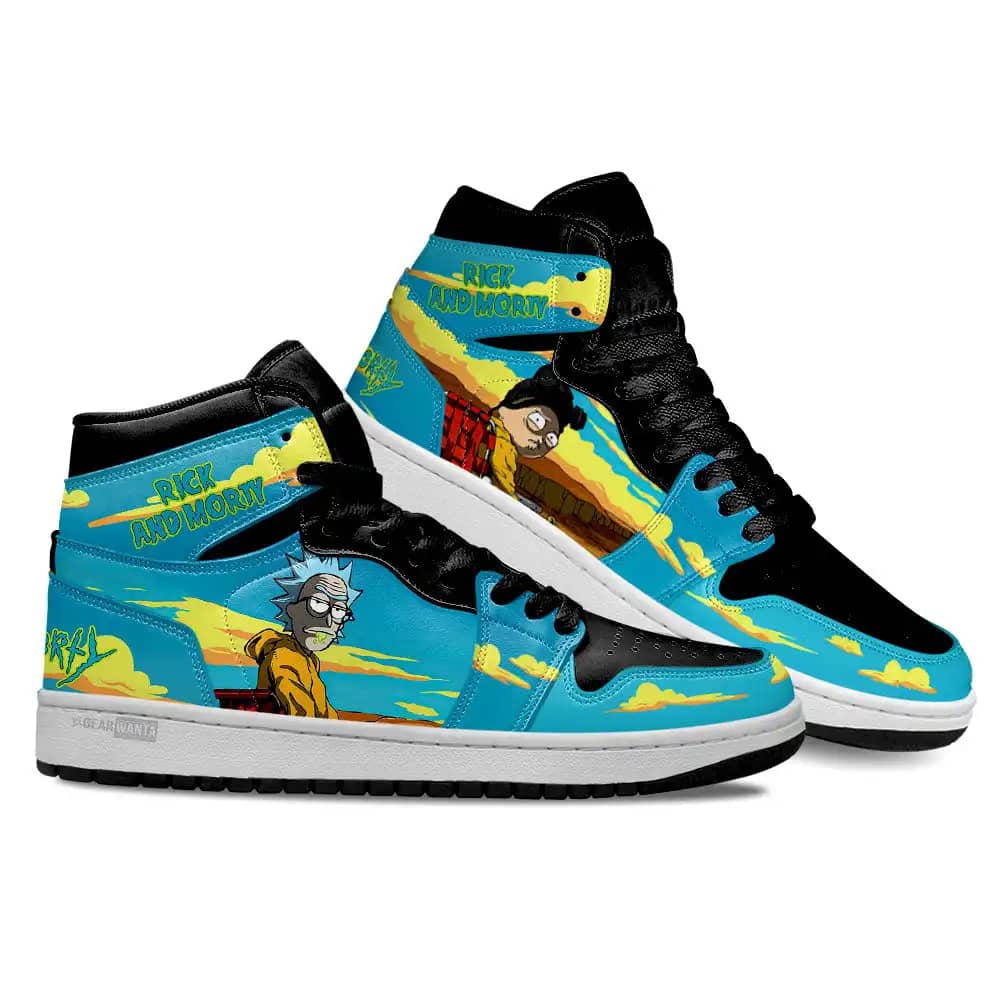 Rick And Morty Crossover Breaking Bad Air Jordan Shoes