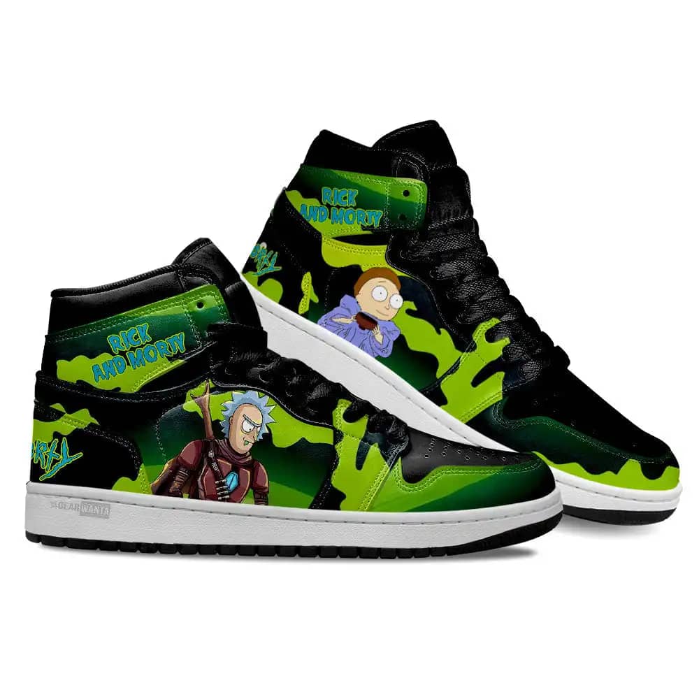 Rick And Morty Crossover Star Wars Air Jordan Shoes