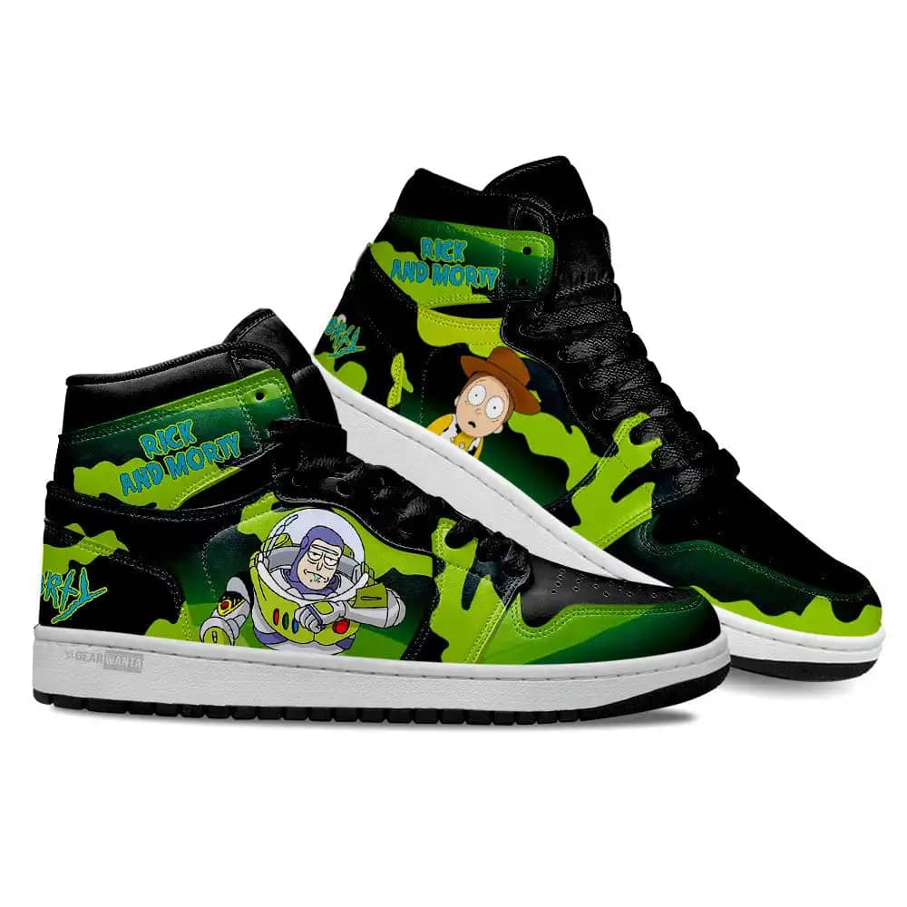 Rick And Morty Crossover Toy Story Air Jordan Shoes