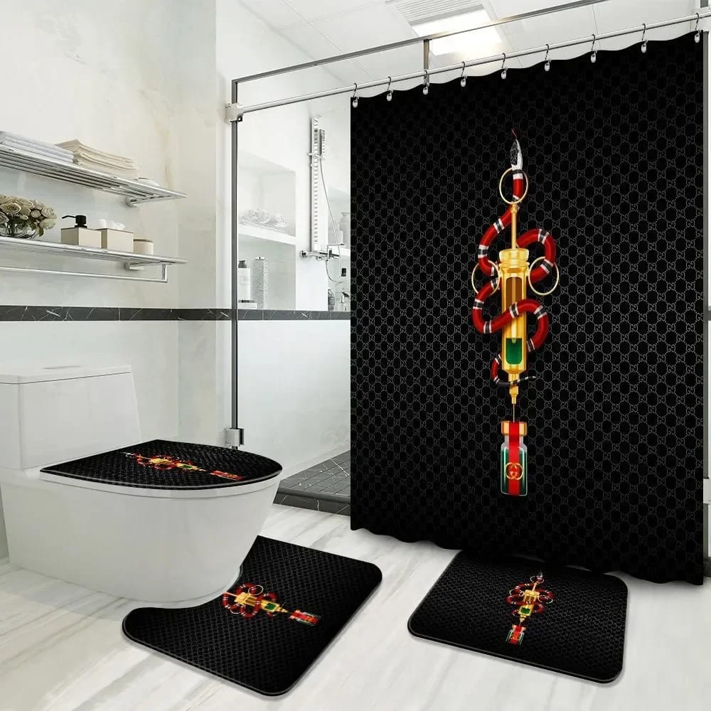 Gucci Black Premium Limited Luxury Brand Bathroom Sets