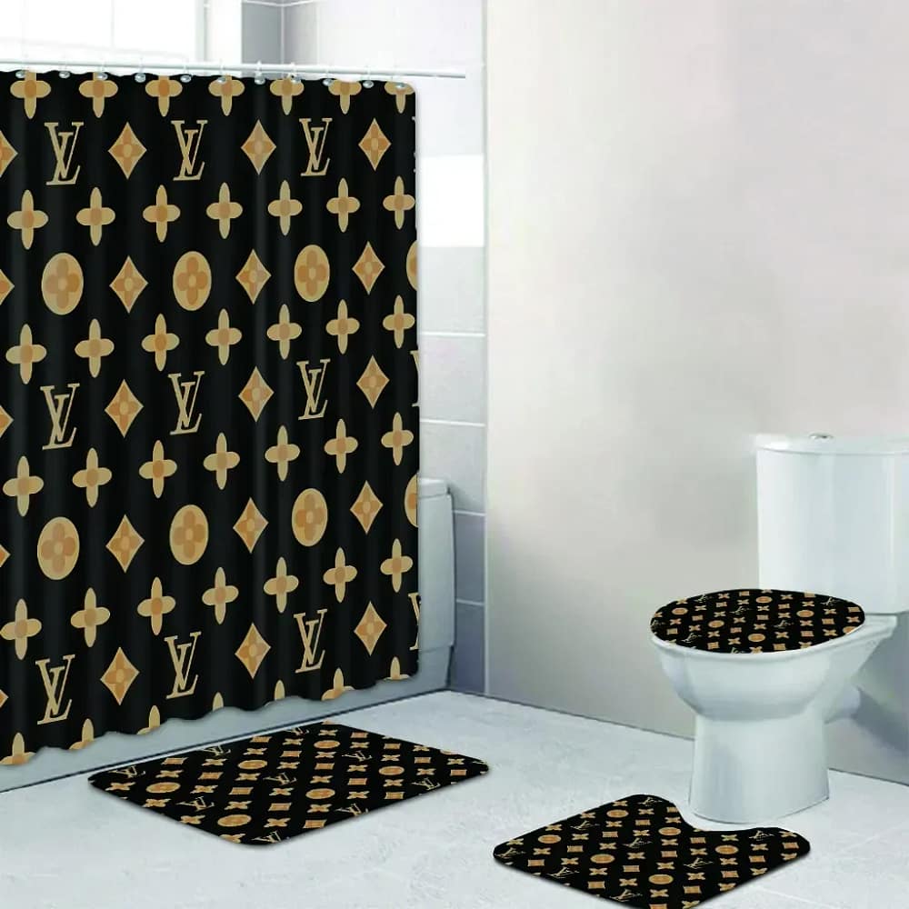 Louis Vuitton Black Premium Limited Luxury Brand Bathroom Sets