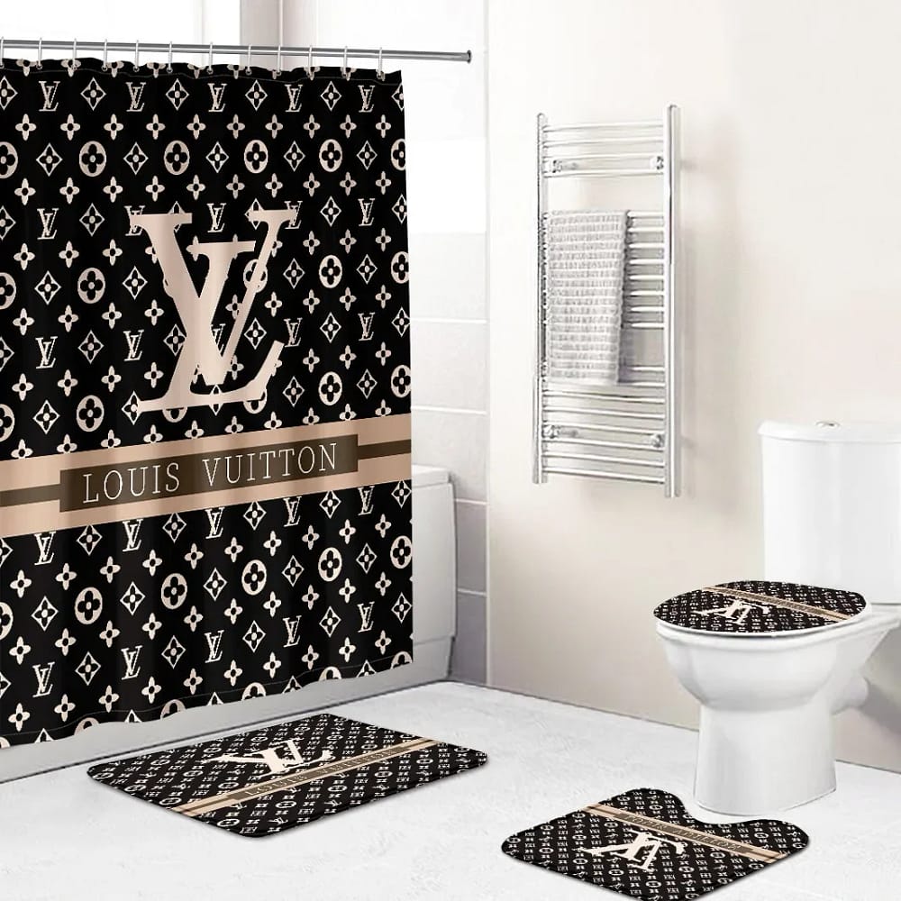 Louis Vuitton Monogram Luxury Brand Premium Bathroom Sets