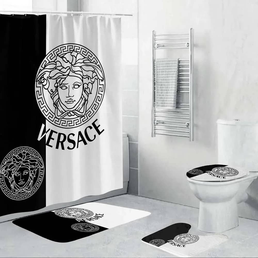 Versace Black White Luxury Brand Premium Bathroom Sets