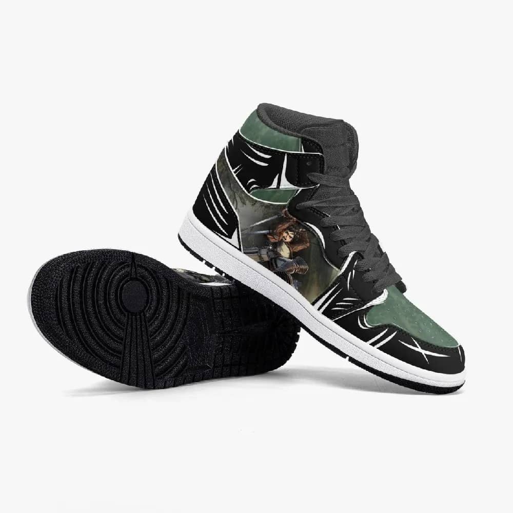 Inktee Store - Attack On Titan Eren Yeager Custom Air Jordans Shoes Image