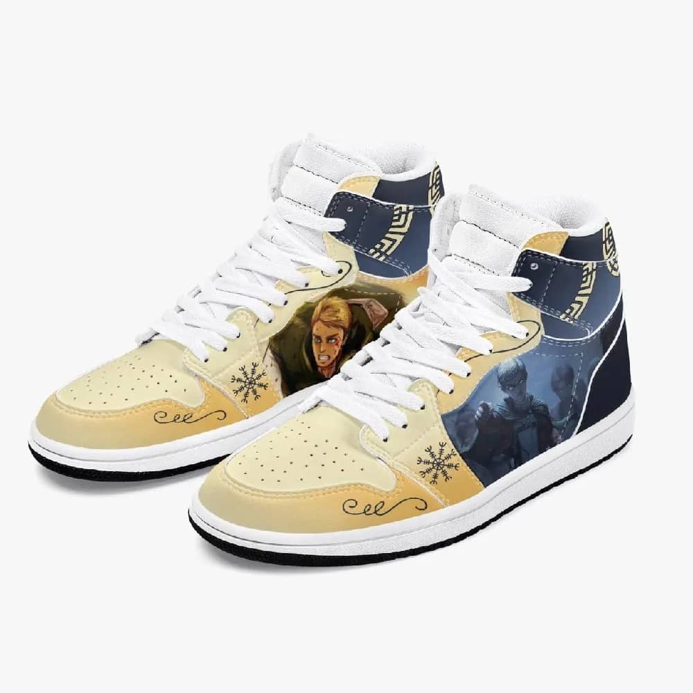 Inktee Store - Attack On Titan Erwin Smith Custom Air Jordans Shoes Image