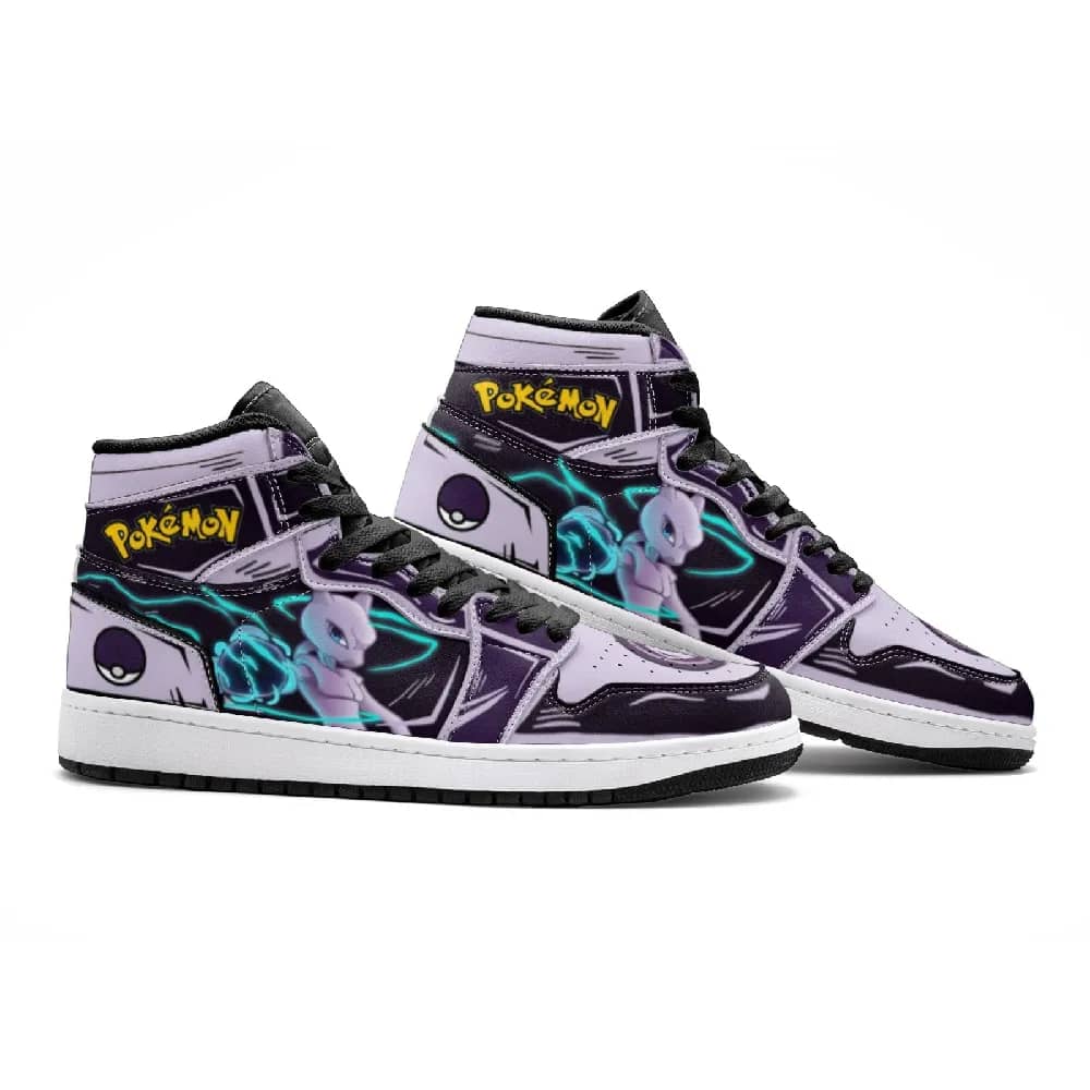 Inktee Store - Mewtwo Pokemon Custom Air Jordans Shoes Image