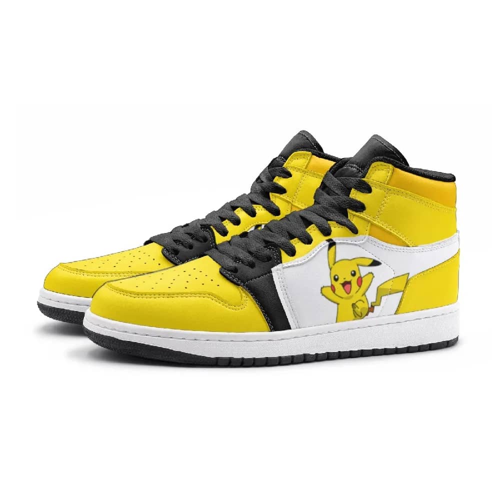 Inktee Store - Pikachu V1 Pokemon Custom Air Jordans Shoes Image