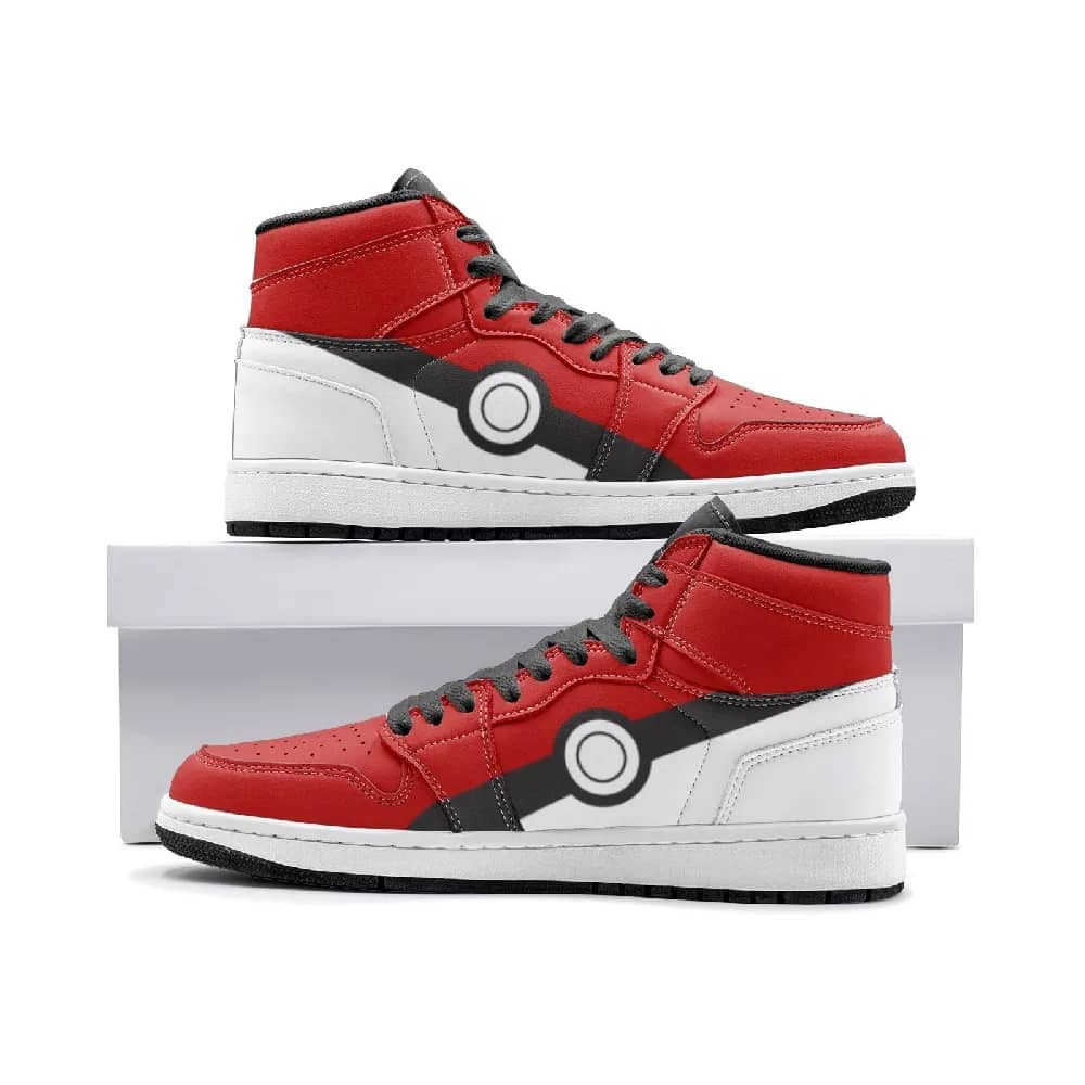 Inktee Store - Poke Ball Pokemon Custom Air Jordans Shoes Image