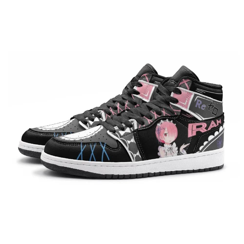 Inktee Store - Rem And Ram Zero Custom Air Jordans Shoes Image
