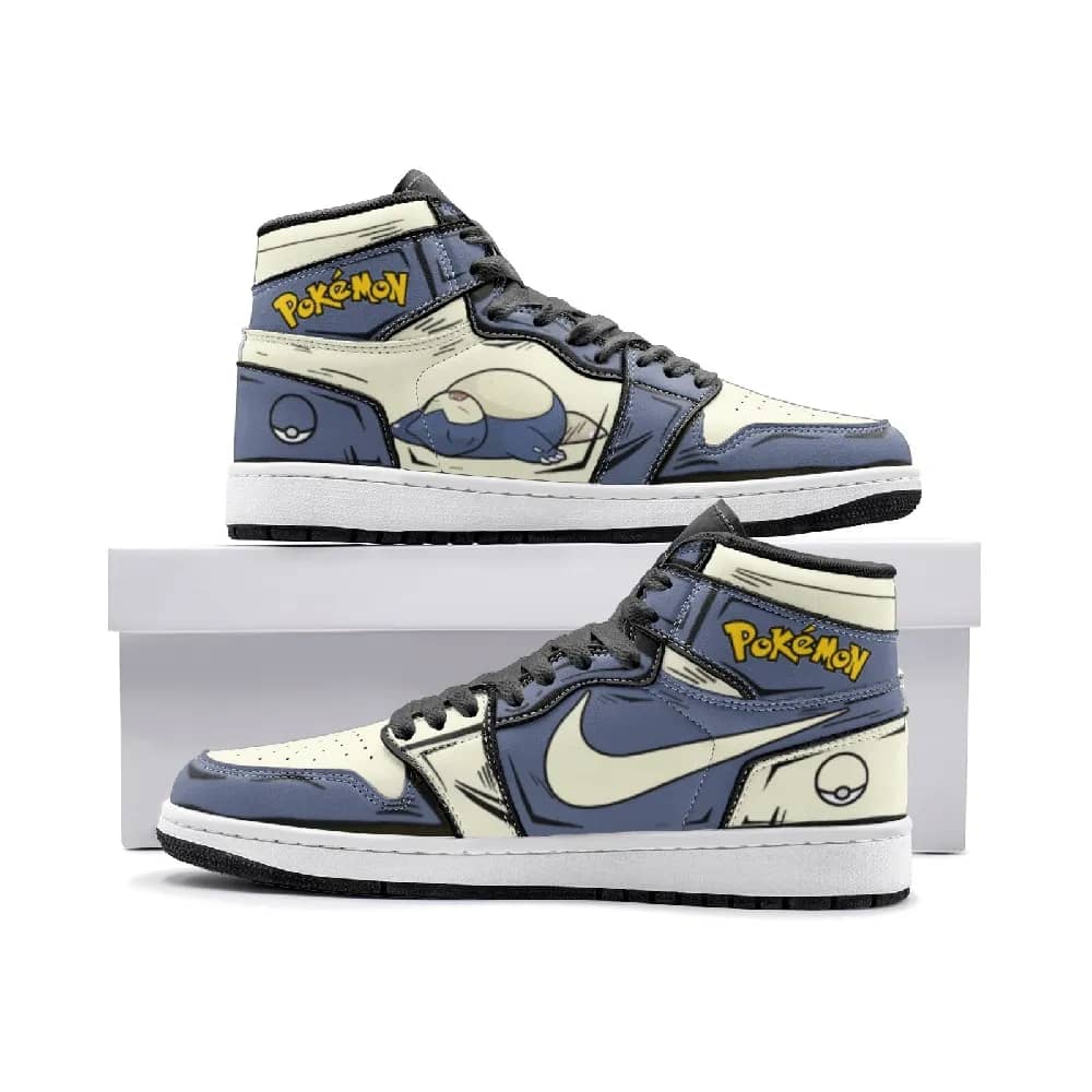 Inktee Store - Snorlax Pokemon Custom Air Jordans Shoes Image
