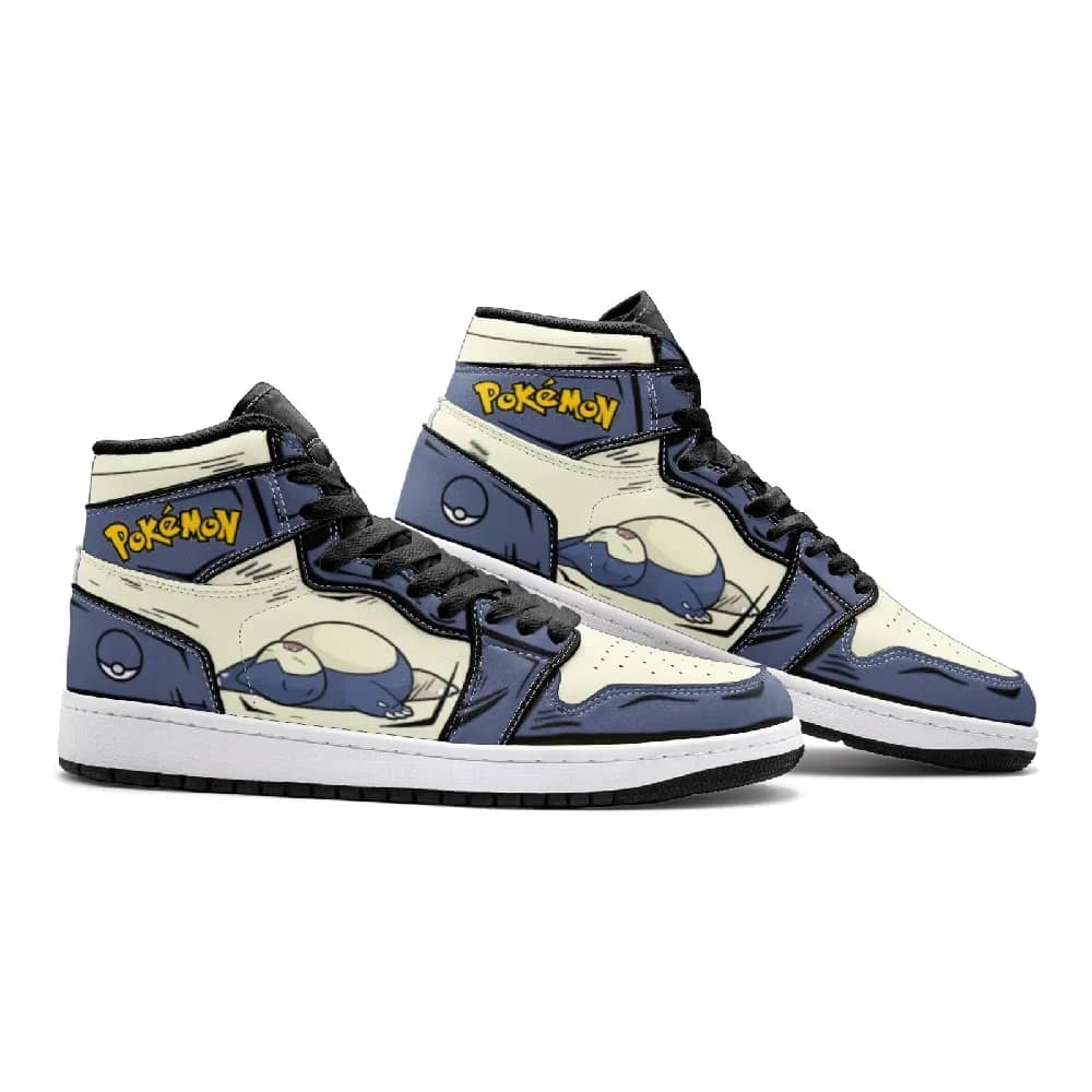 Inktee Store - Snorlax Pokemon Custom Air Jordans Shoes Image