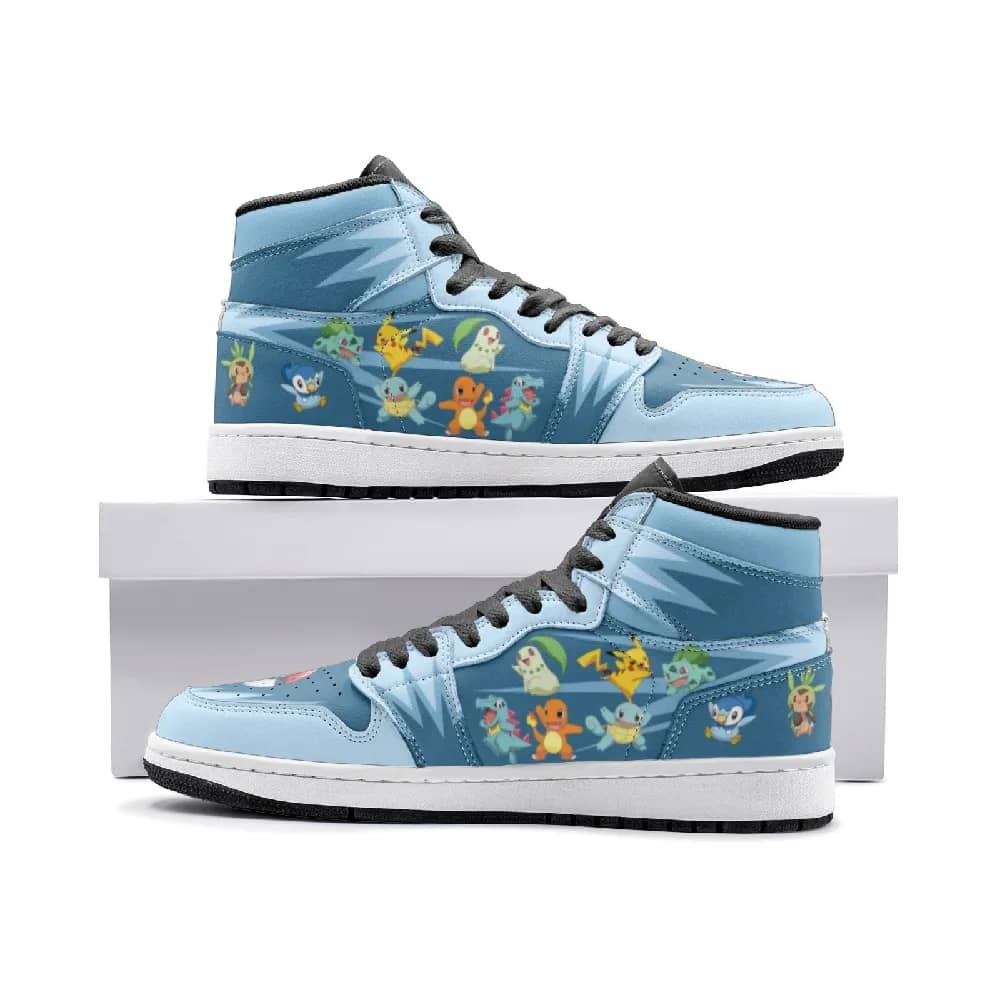 Inktee Store - Starters Pokemon Custom Air Jordans Shoes Image