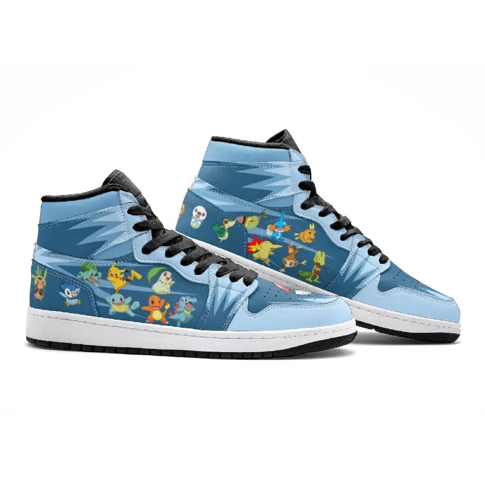 Inktee Store - Starters Pokemon Custom Air Jordans Shoes Image