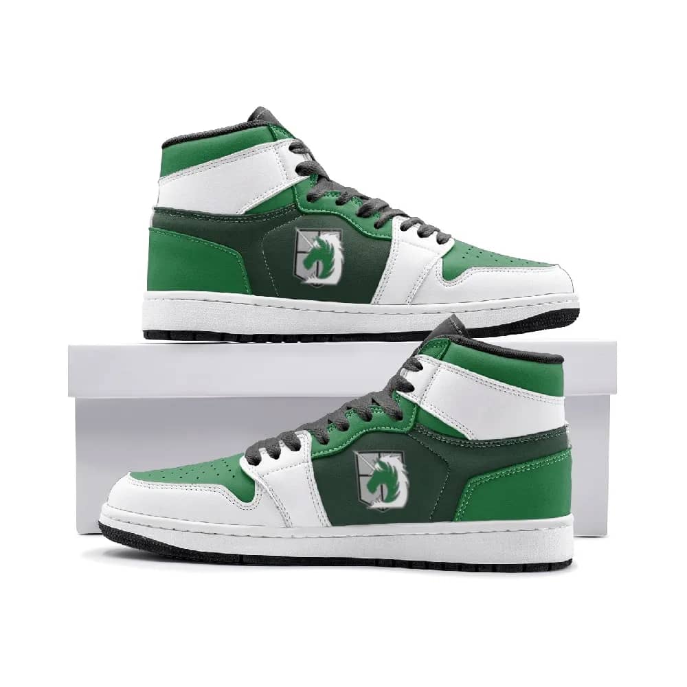 Inktee Store - The Military Police Attack On Titan Custom Air Jordans Shoes Image
