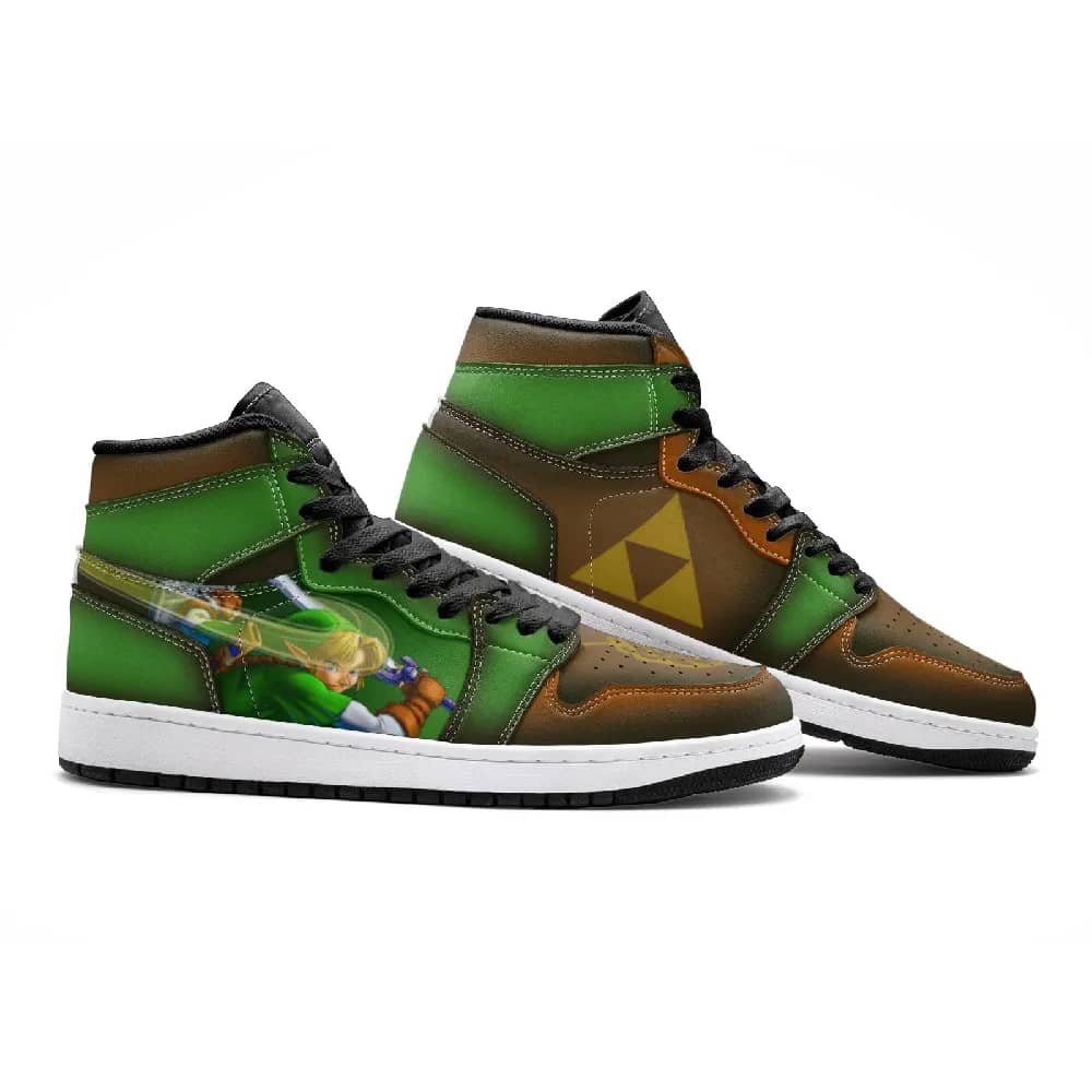 Inktee Store - Triforce Symbol Zelda Custom Air Jordans Shoes Image