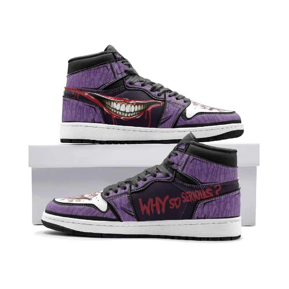 Inktee Store - Why So Serious The Joker Custom Air Jordans Shoes Image