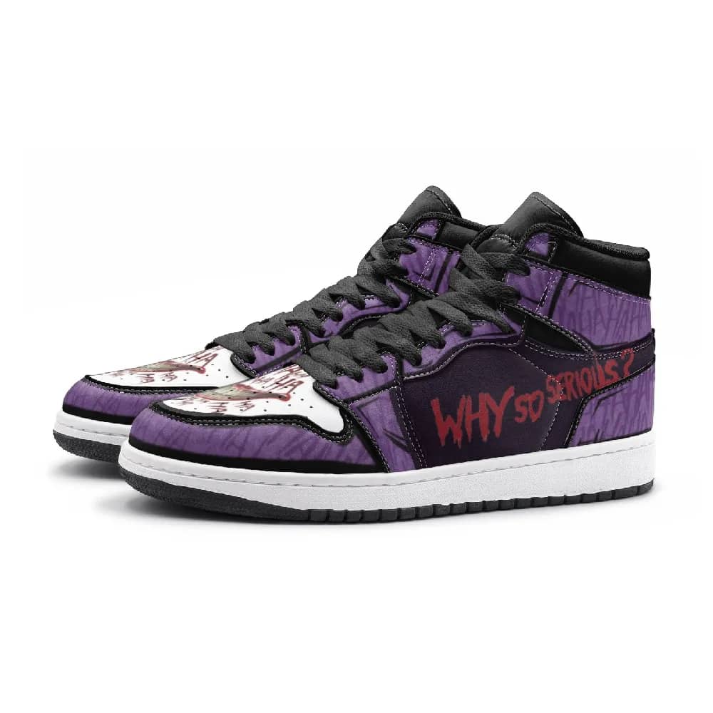 Inktee Store - Why So Serious The Joker Custom Air Jordans Shoes Image