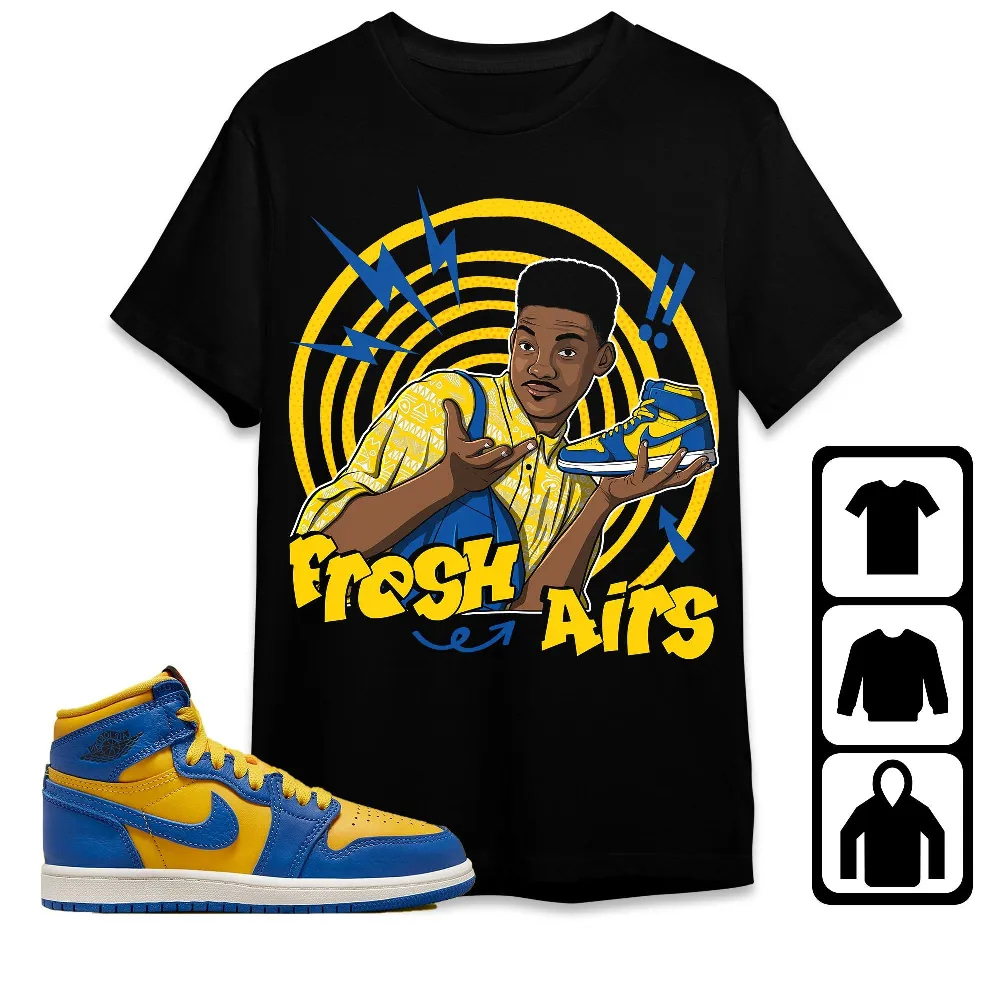 Inktee Store - Jordan 1 High Og Laney Unisex T-Shirt - Fresh Prince Sneaker - Sneaker Match Tees Image