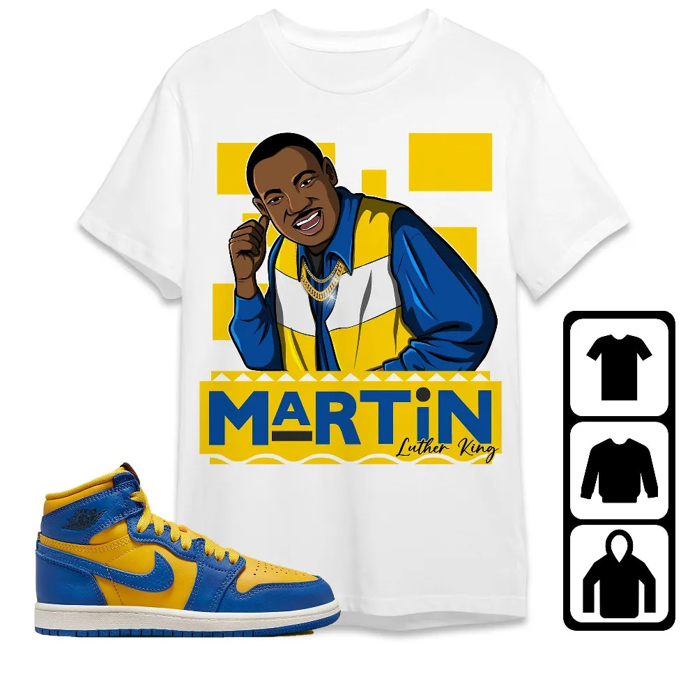 Inktee Store - Jordan 1 High Og Laney Unisex T-Shirt - Martin Luther King - Sneaker Match Tees Image