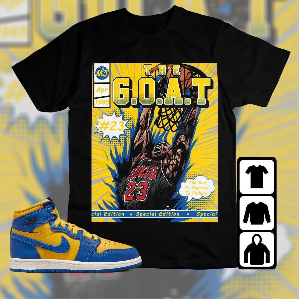 Inktee Store - Jordan 1 High Og Laney Unisex T-Shirt - Mj Comics - Sneaker Match Tees Image