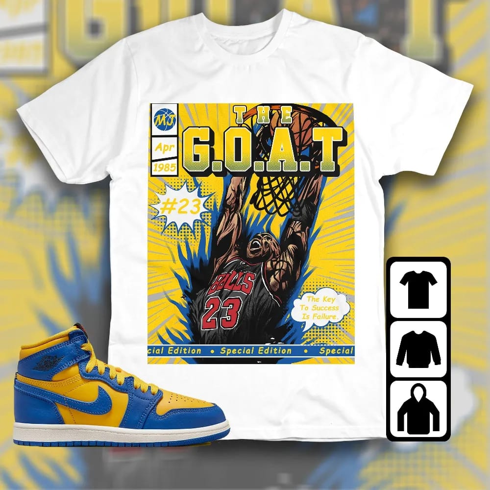 Inktee Store - Jordan 1 High Og Laney Unisex T-Shirt - Mj Comics - Sneaker Match Tees Image