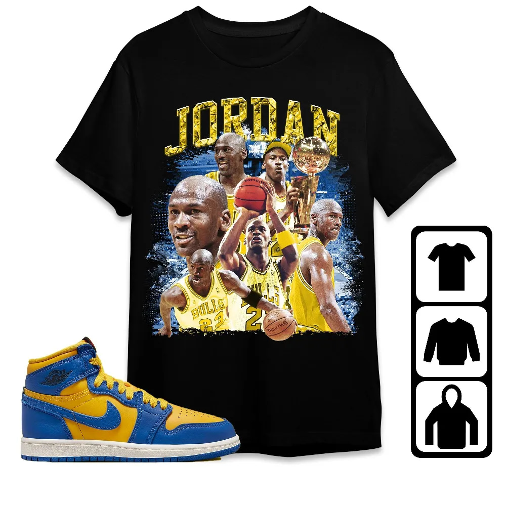 Inktee Store - Jordan 1 High Og Laney Unisex T-Shirt - Sneaker Match Tees Image
