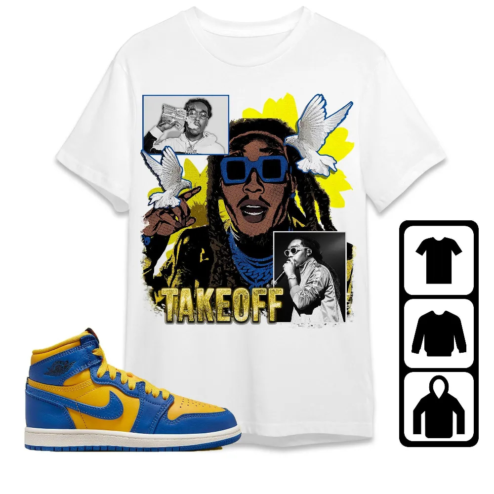 Inktee Store - Jordan 1 High Og Laney Unisex T-Shirt - Takeoff Homage - Sneaker Match Tees Image