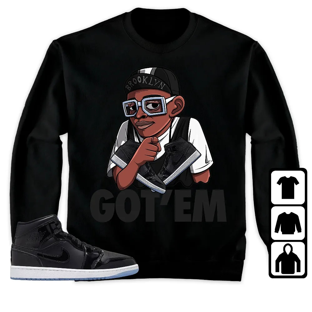 Inktee Store - Jordan 1 Mid Space Jam Unisex T-Shirt - Got Em Spike - Sneaker Match Tees Image