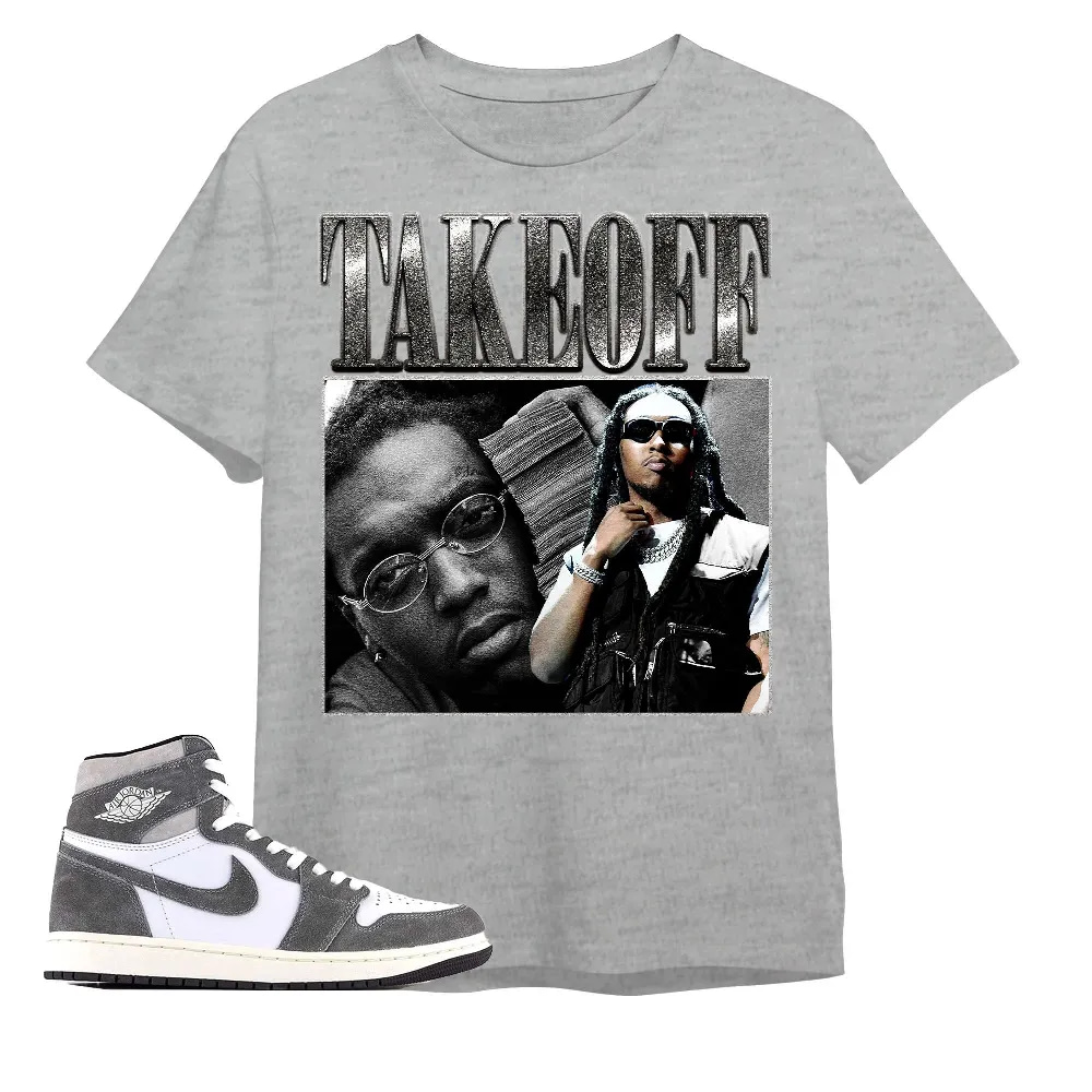 Inktee Store - Jordan 1 Washed Heritage Unisex Color T-Shirt - Takeoff - Sneaker Match Tees Image